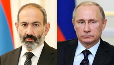 Armenia’s Pashinyan condoles with Russia’s Putin