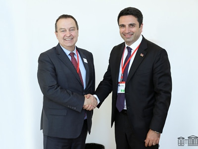 Serbian parliamentary speaker to Armenian counterpart: No alternative to peaceful settlement of Karabakh conflict