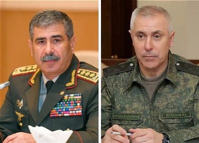 Rustam Muradov introduces new Commander of Russian peacekeeping contingent in Karabakh to Azerbaijan MOD