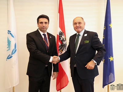 Armenia Parliament Speaker meets with President of Austria's National Council Wolfgang Sobotka