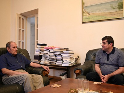 Karabakh's Arayik Harutyunyan visits Armenia 1st President, latest developments in Artsakh discussed