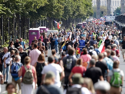 Thousand-man demonstrations taking place in Berlin ahead of elections