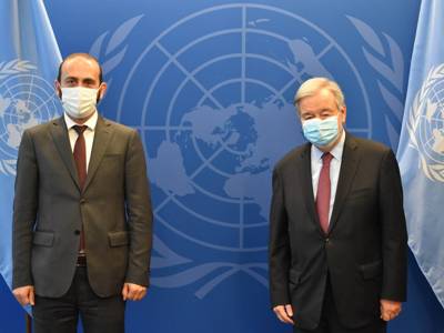 UN Secretary General discusses situation on border with Azerbaijan with Armenian FM