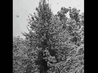It is snowing with large flakes in Armenia’s Vanadzor
