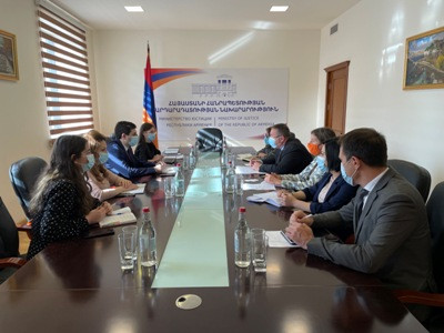 Armenia deputy justice minister receives Council of Europe delegation