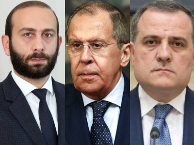 Mirzoyan, Lavrov and Bayramov meet, discuss issues related to Nagorno-Karabakh conflict