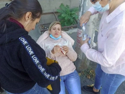 Armenian woman recently saved from captivity in Azerbaijan hurt during car accident in Yerevan (PHOTOS)