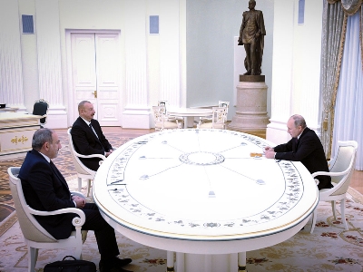 Putin, Pashinyan and Aliyev to hold talks in Sochi on November 26