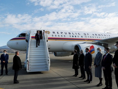Nikol Pashinyan arrives in Sochi
