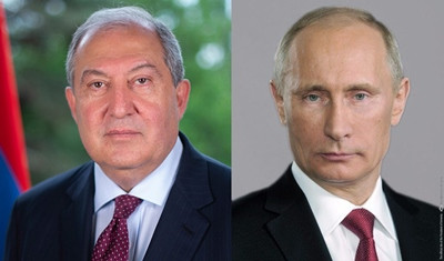 Armenia President sends condolence telegram to Russian counterpart