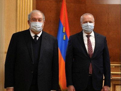 Armenia President, Russia ambassador discuss regional security, stability