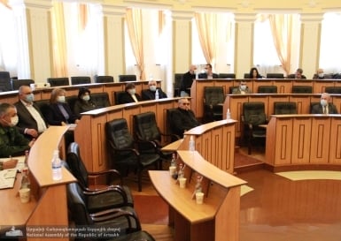 Կայացել է Արցախի ԱԺ պաշտպանության, անվտանգության հարցերի ու ֆինանսաբյուջետային հարցերի մշտական հանձնաժողովների նիստը