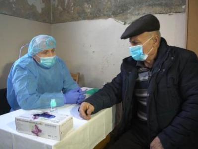 Russia military doctors provide medical assistance to Karabakh remote village residents