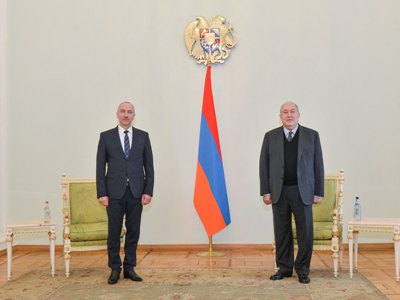 Armenia President receives Belarus ambassador