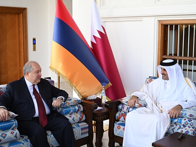 Armenia President congratulates Emir of Qatar on occasion of National Day