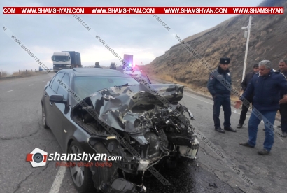 Վայոց ձորում «BMW»-ն բեռնատարի է բախվել․ կա տուժած