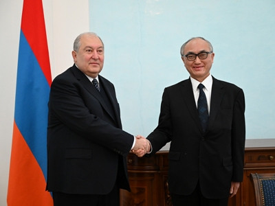 Armenia President, Japan Ambassador discuss current agenda of Armenian-Japanese relations