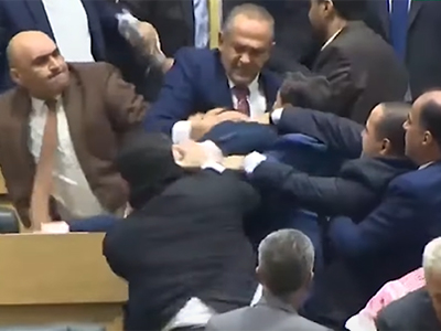 Brawl takes place in Parliament of Jordan