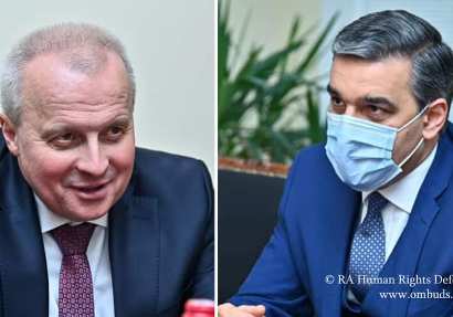 Armenia Ombudsman meets with Russia Ambassador, return of Armenian captives being held in Azerbaijan discussed