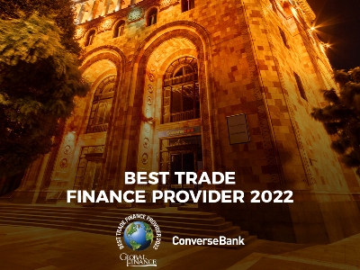 Converse Bank is the best Trade Finance Provider 2022 in Armenia according to Global Finance