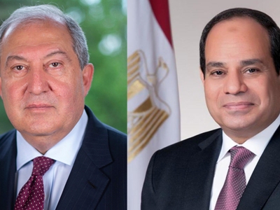 Al-Sisi expresses Sarkissian hope that 2022 will open new chapter of development for Armenians, Egyptians