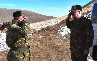Armenian army's General Staff chief learns about fortification works underway at position of military formation