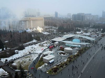Ցուցարարները կրկին հավաքվել են Ալմաթիի Հանրապետության հրապարակում
