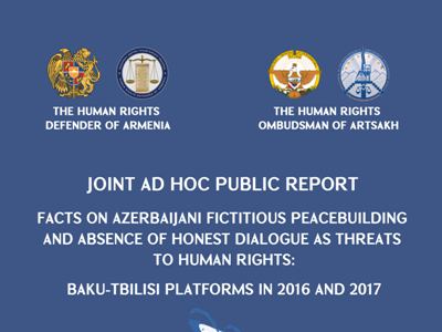 Armenia, Karabakh ombudsmen publish special report in English on false facts of Azerbaijani peacebuilding