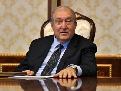 Armenia President Sarkissian writes his letter of resignation from abroad