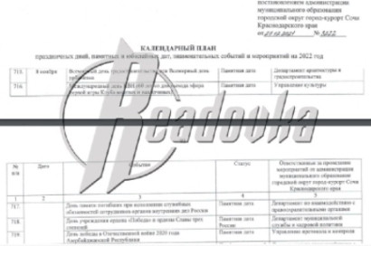 City hall of Russia’s Sochi decides to mark day of Azerbaijanis’ victory over Armenians