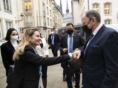 Armenia parliament delegation in Luxembourg on official visit