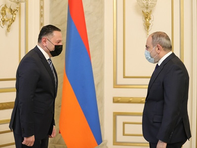 Armenia PM receives Minister of Internal Affairs of Georgia