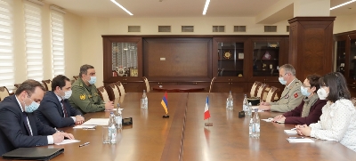 Armenia Defence Minister and French Ambassador discuss situation on Armenian-Azerbaijani border
