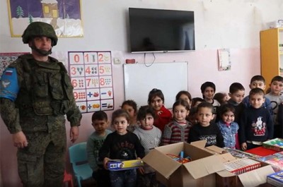 Russian peacekeepers provide humanitarian aid to 27 children in Nagorno-Karabakh