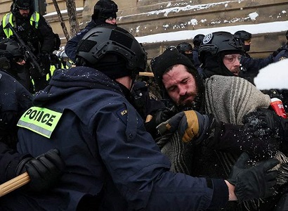 About 150 protesters detained in Ottawa in a day