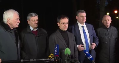 Russian delegation arrives for talks with Ukraine