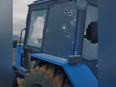 Mayor of Artsakh’s Nakhichevanik: Villagers could not pull out tractor damaged by adversary shooting