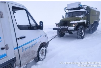Փրկարարներն արգելափակումից դուրս են բերել 17 ավտոմեքենա, օգնություն ցուցաբերել 24 քաղաքացու