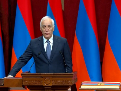 Vahagn Khachaturyan takes office as Armenian president