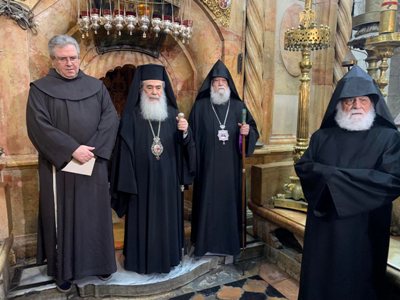 Սուրբ Հարության տաճարում տրվել է սրբավայրի հատակի վերանորոգության մեկնարկը