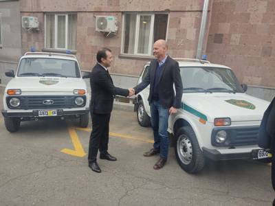 Բնապահպանության և ընդերքի տեսչական մարմնին նվիրել են ավտոմեքենաներ, անօդաչու թռչող սարքեր