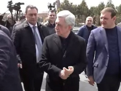 Armenia 3rd President Sargsyan on recent 'activeness' of Azerbaijanis: Ask ‘architects of peace’ that question
