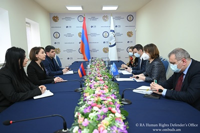 Armenian Human Rights Defender and UN representatives discuss situation in Artsakh