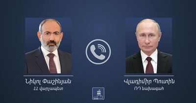 Armenia PM and Russia President agree to make efforts to resolve crisis situation in Nagorno-Karabakh