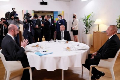 Pashinyan-Michel-Aliyev meeting kicks off in Brussels