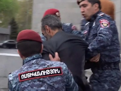 Incident occurs at Freedom Square in downtown Yerevan