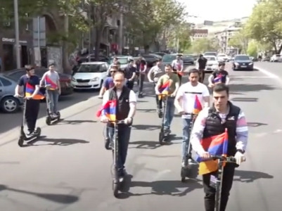 «Պետք է կանգնեցնել պարտությունների անիվը». «Հայրենիք» կուսակցության անդամների «սամոկատներով» երթը