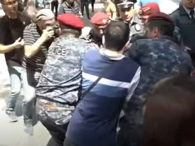 Yerevan police apprehend youth member of opposition