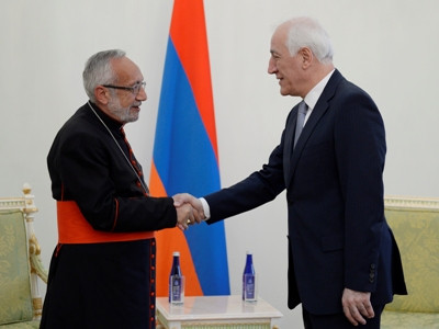 Վահագն Խաչատուրյանն ընդունել է Տանն Կիլիկիո Կաթողիկե Հայոց կաթողիկոս պատրիարք Տեր Ռաֆայել Պետրոս Մինասյանին