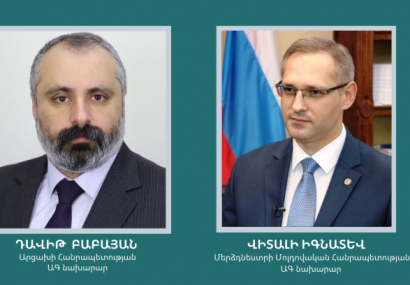 Դավիթ Բաբայանը զրուցել է Մերձդնեստրի Մոլդովական Հանրապետության ԱԳ ղեկավար Վիտալի Իգնատևի հետ